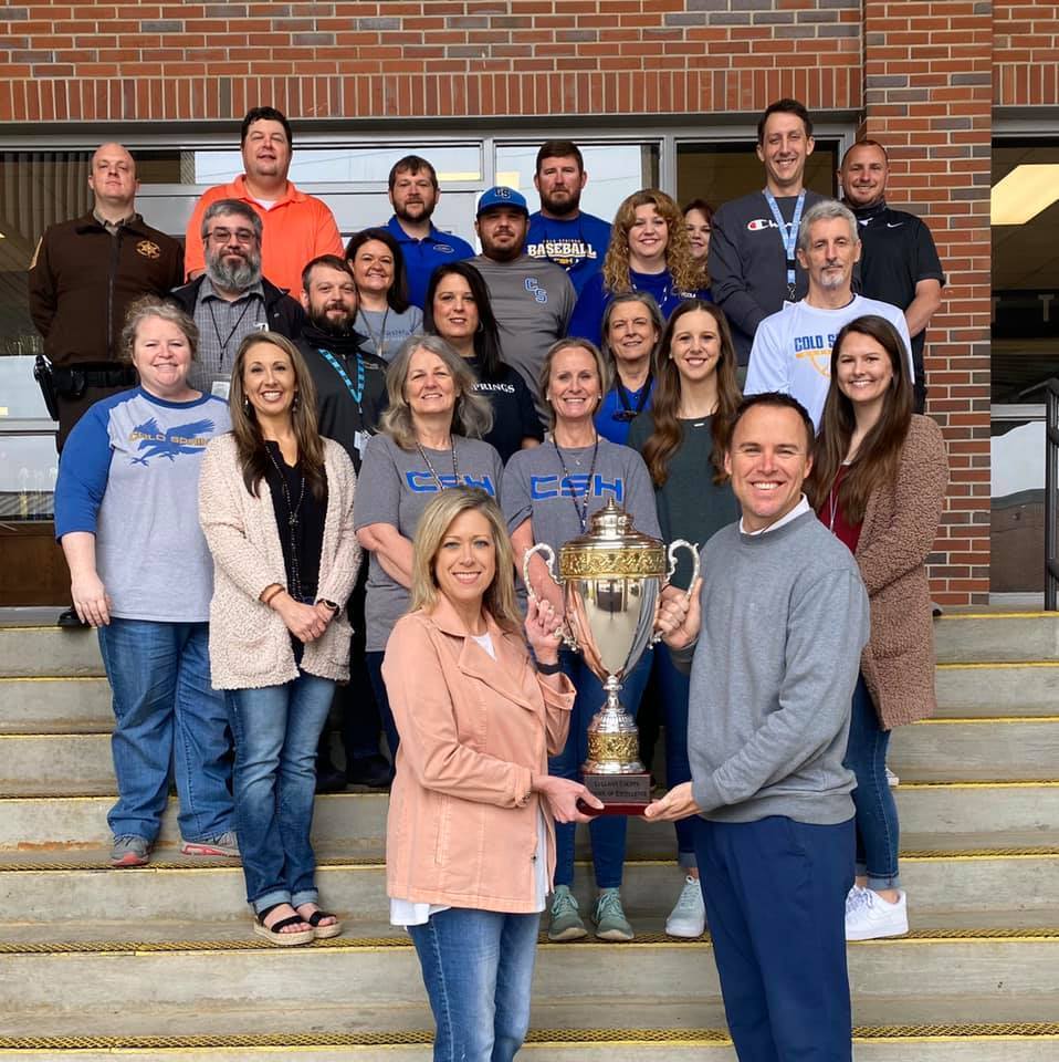 Cold Springs H.S. Earns Cullman County School of Excellence Trophy
