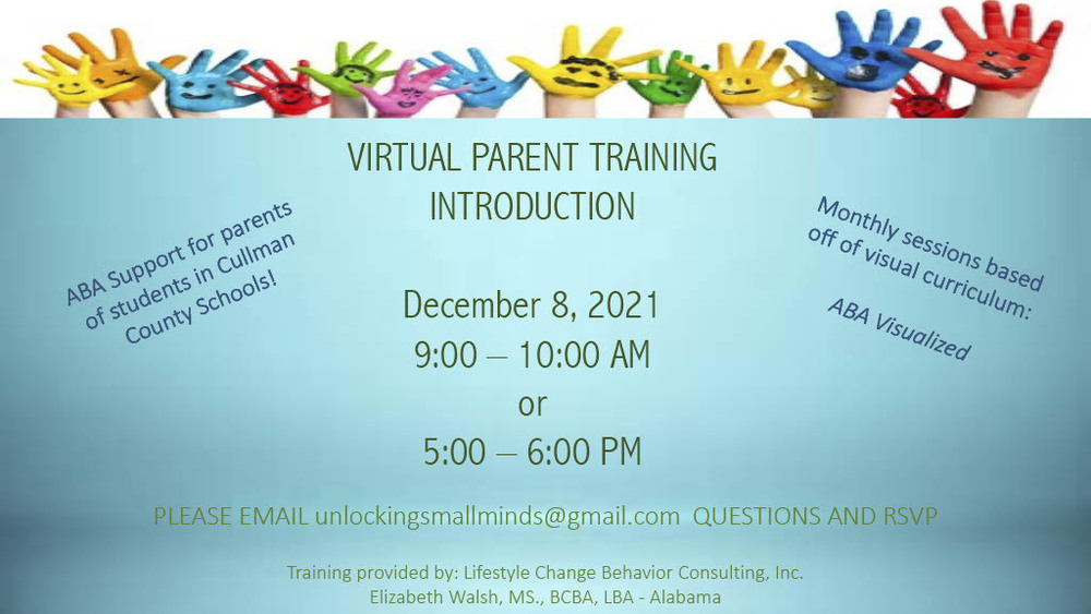 Parent Virtual Training(ABA) 