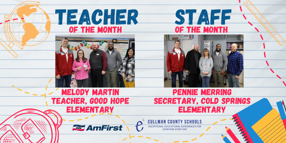 November Teacher, Staff Member of the Month
