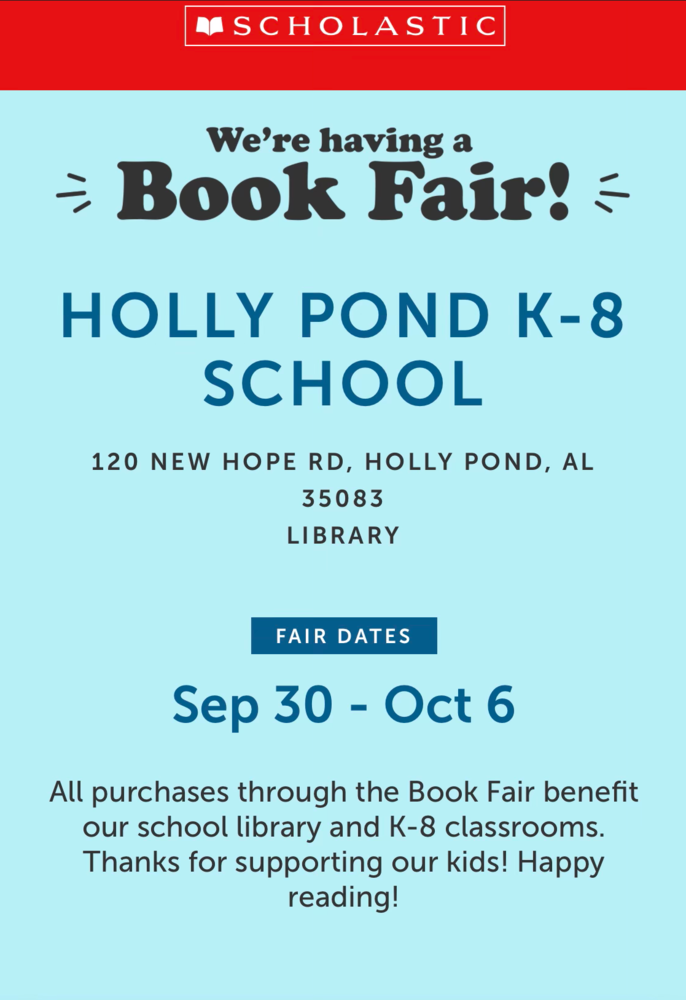 Book Fair Sept 30 - Oct 6
