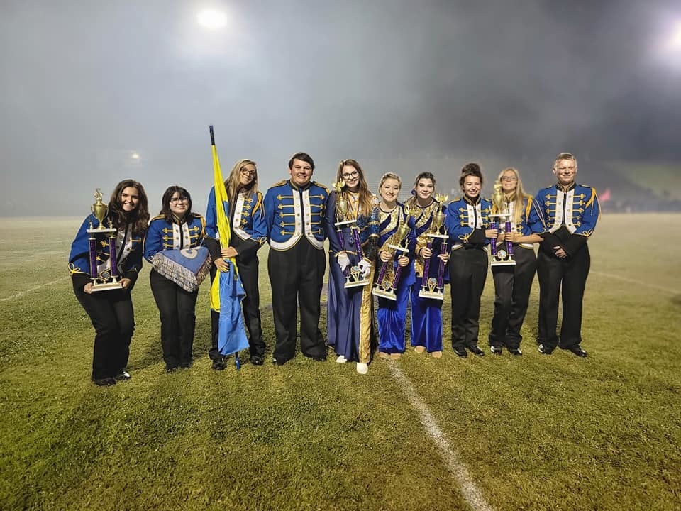 Members of the CSHS Royal Blue Band