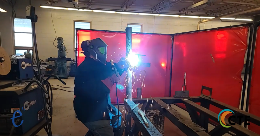 CATA student welding