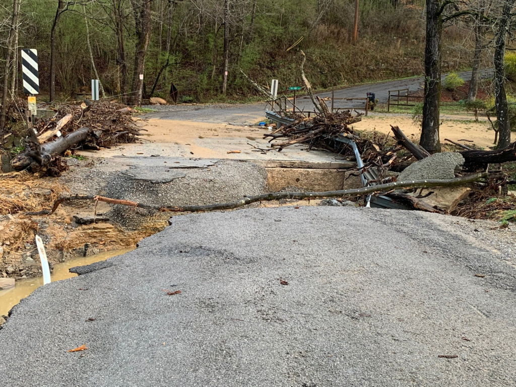 Storm Damage to Roads March 17, 2021