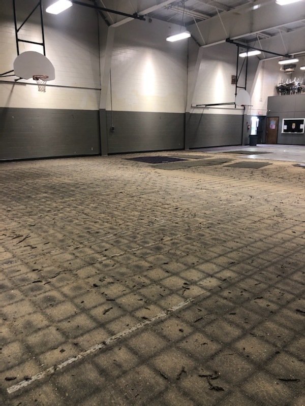 Hanceville Elem gym floor replacement