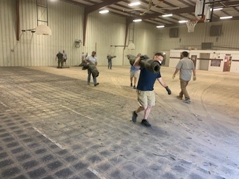 West Point Elementary Gym Floor Replacement