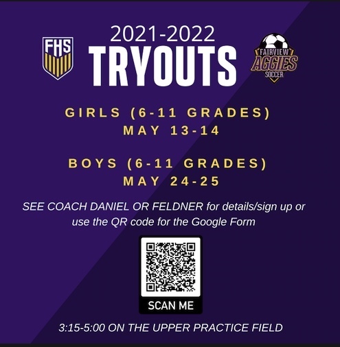 Soccer Tryout Information!