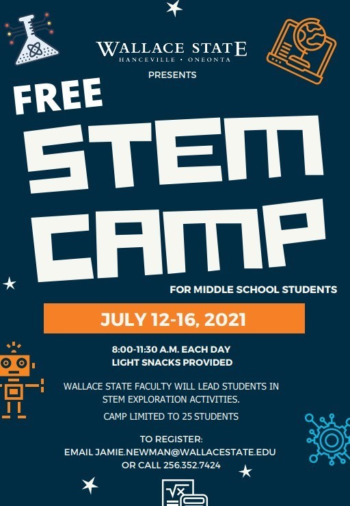 stem camp, July 12-16
