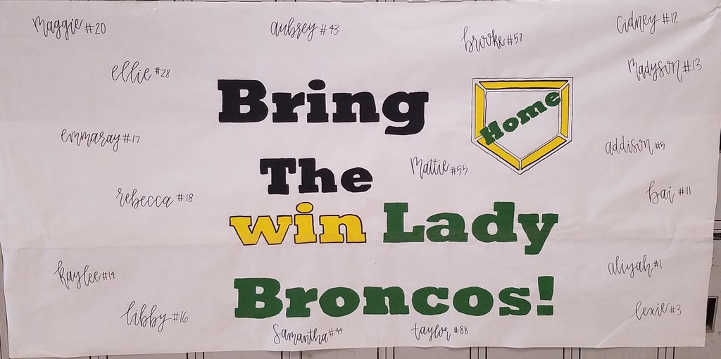 lady broncos banner