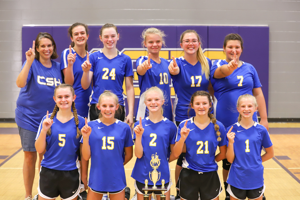 Cold Springs Volleyball Champs Middle School County Tournament 2021
