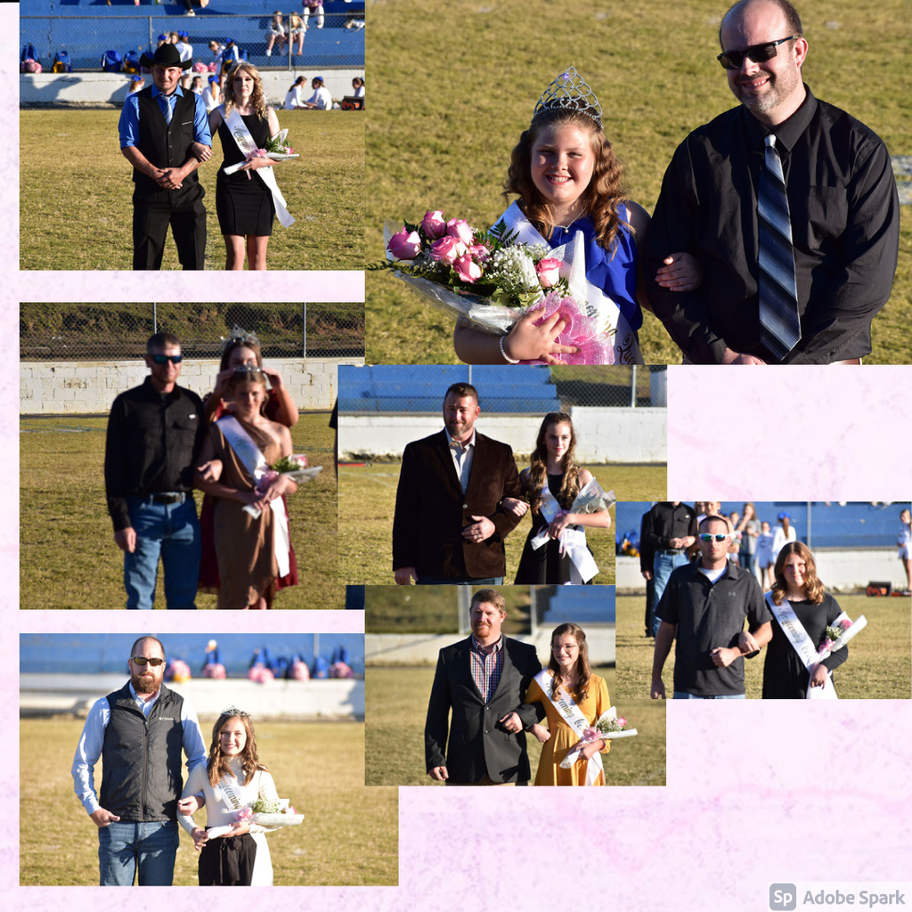 Middle School Homecoming court and winners