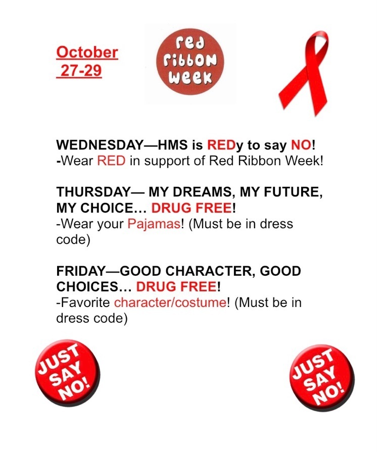 red ribbon dress up days 