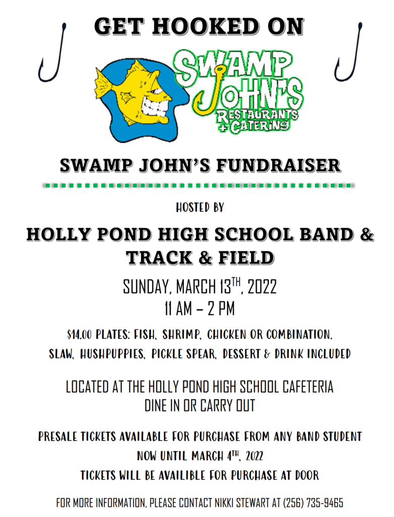 Swamp John's Fundraiser Flyer