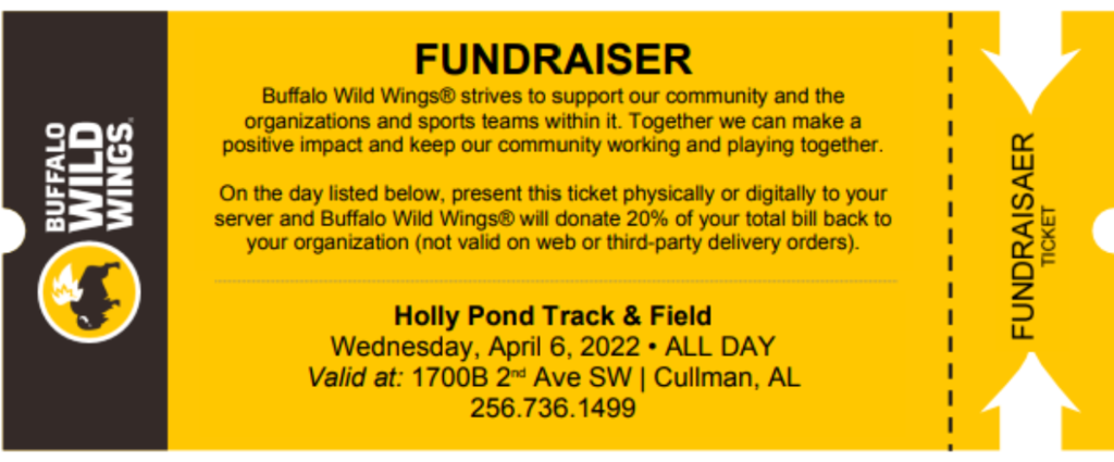 Buffalo Wild Wings Fundraiser