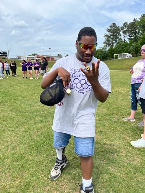 Participant in the Hanceville Special Olympics