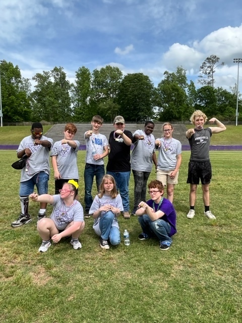 Participants in the Hanceville Special Olympics