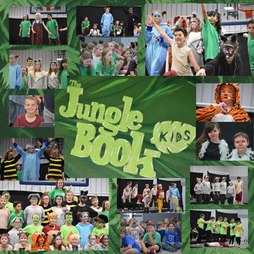 Jungle Book kids collage