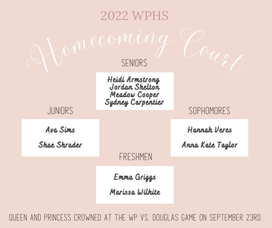 2022 WPHS homecoming court