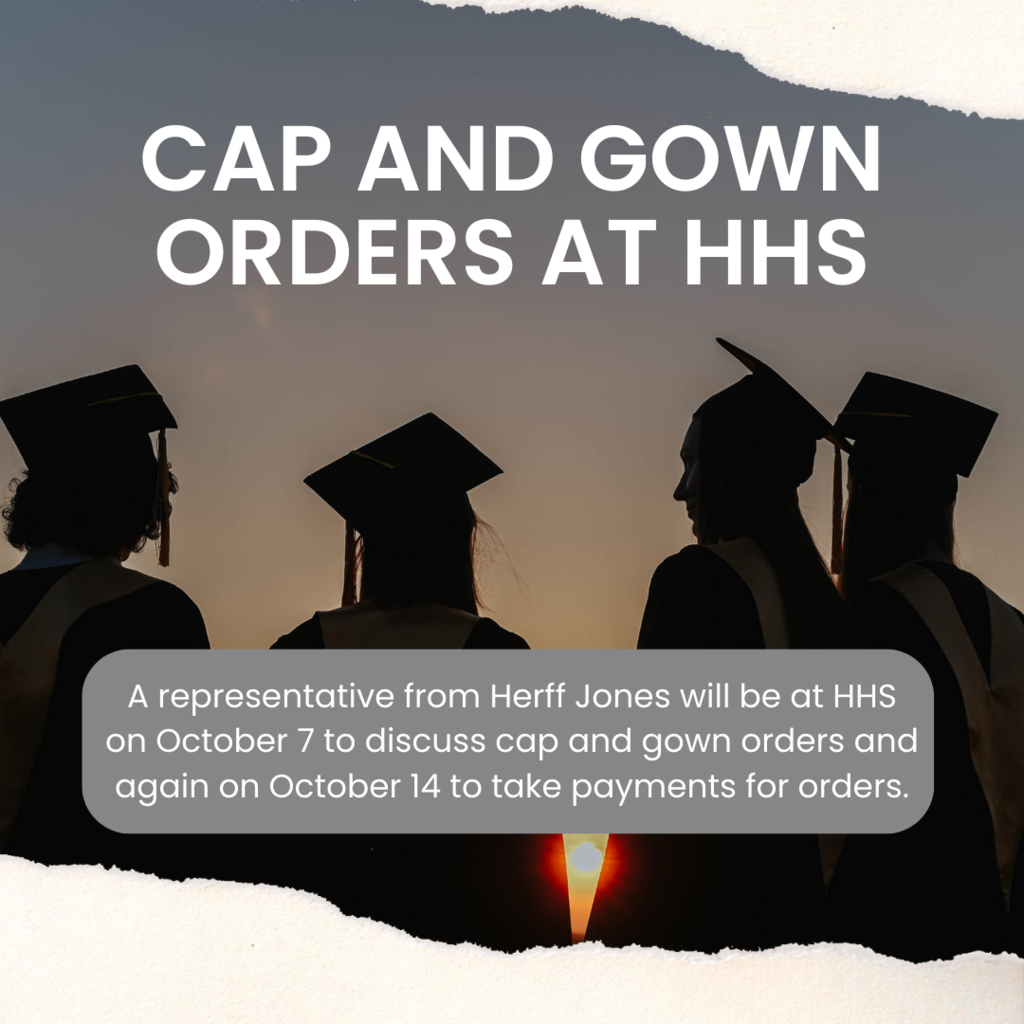 Cap and gown order annoucement