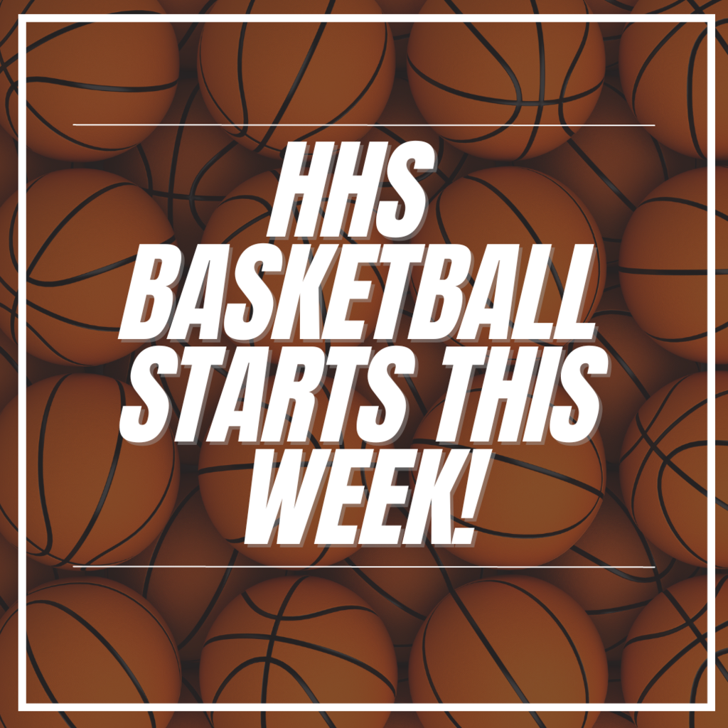 HHS Basketball start post.