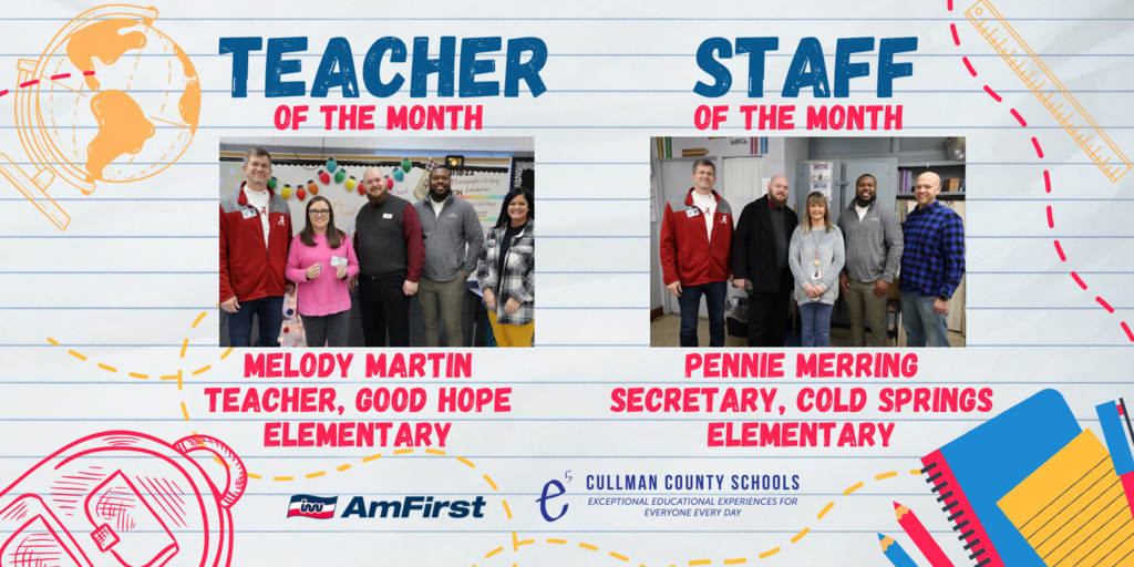 Teacher and Staff of the Month November 2022