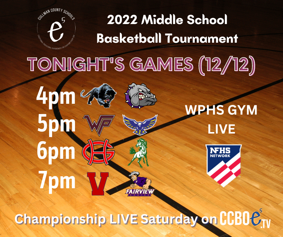 CCBOE Middle School Tournament Games 12/12