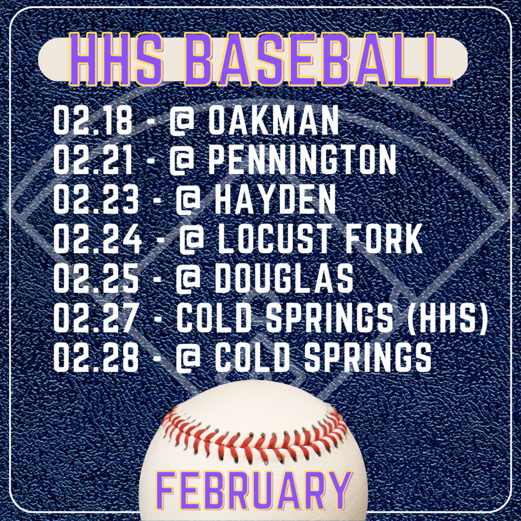 February baseball schedule