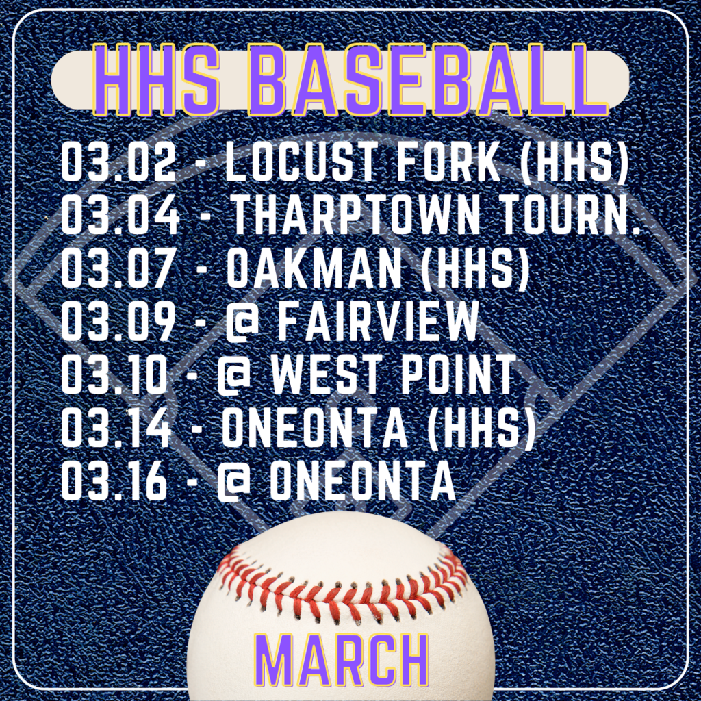 HHS Baseball for March