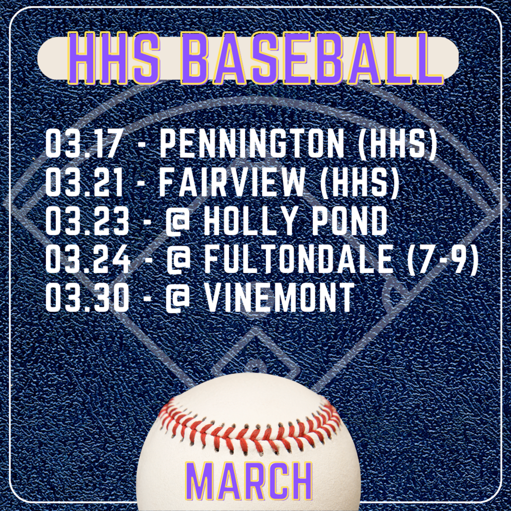 HHS Baseball for March