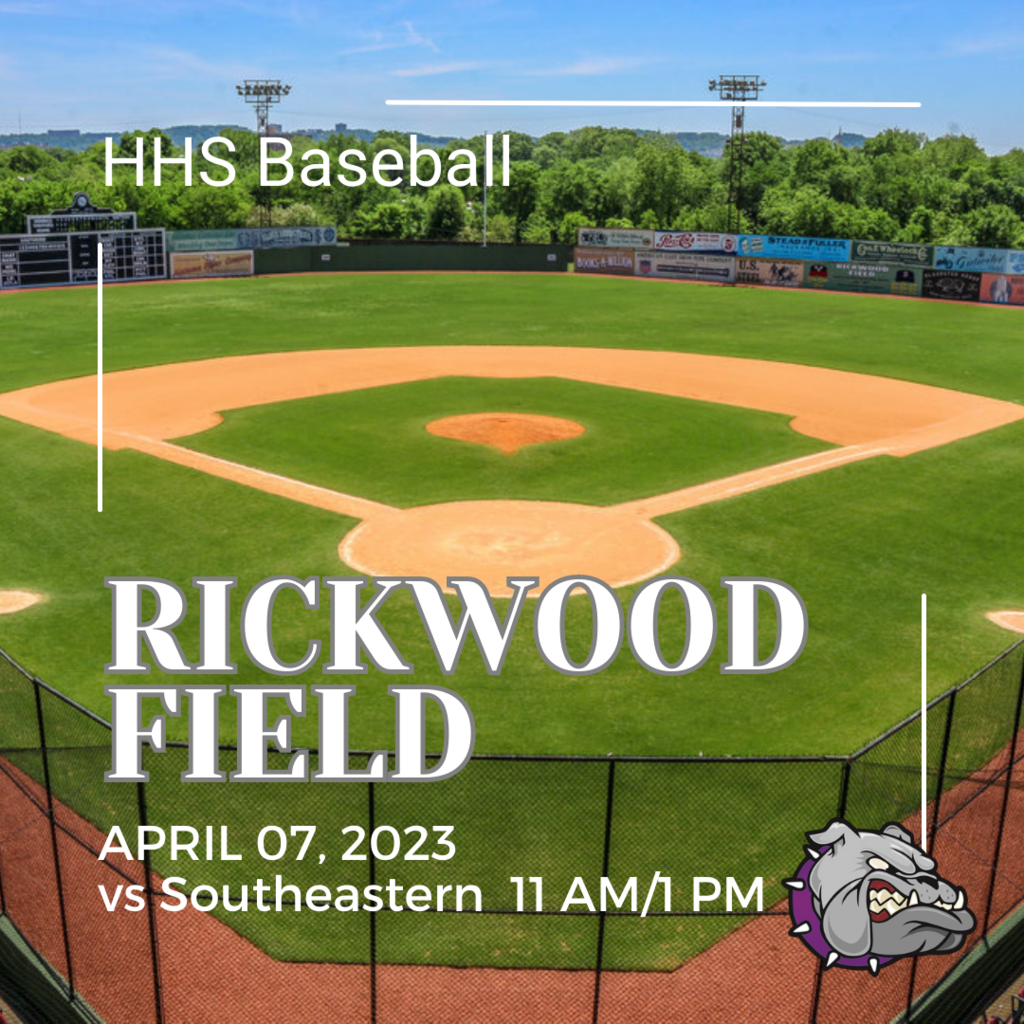 HHS Baseball at Rickwood Ad
