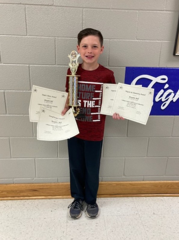 Brayden and his awards