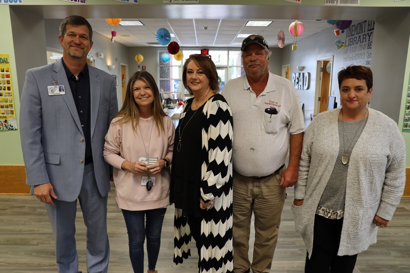 Dr. Shane Barnette, Cullman County School Superintendent, Tracey Fowler, Beverly Cochran, America's First, Mike Graves, Board Member, Kim Brown, Vinemont Elementary Principal